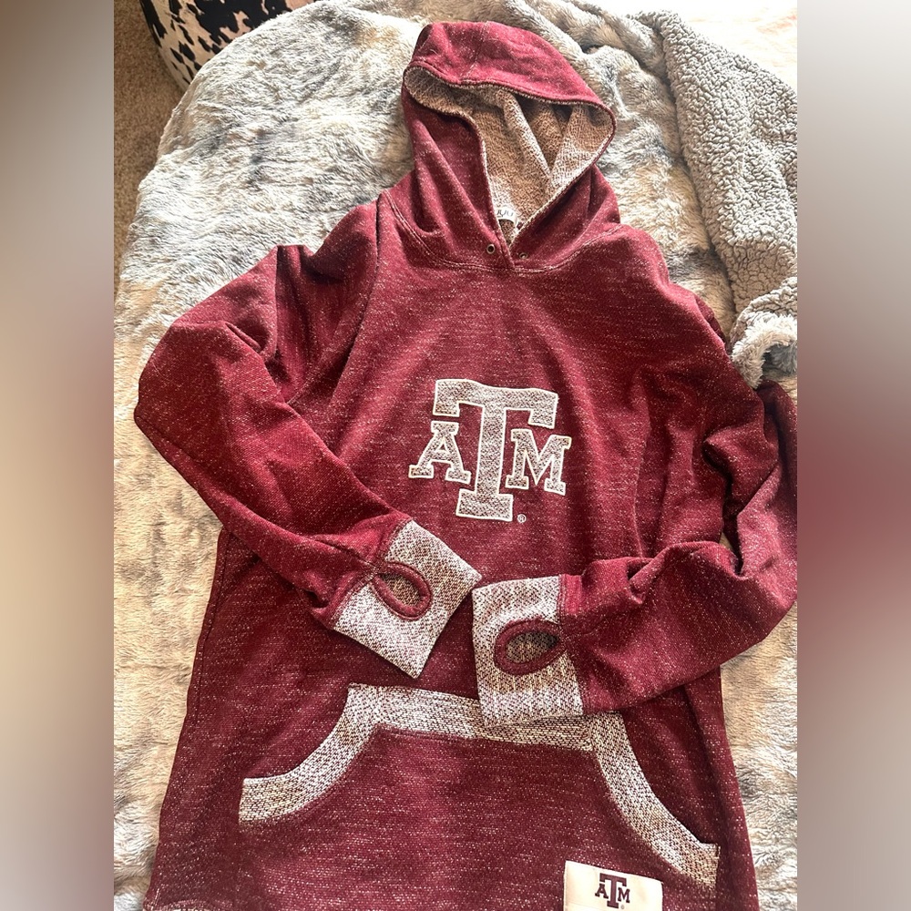 Gig em! Texas A&M Hooded Sweatshirt. Women’s Size Large. Mint Condition
